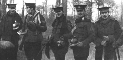 Der Weihnachtsfrieden von 1914, veröffentlicht 1915 von English Photographer